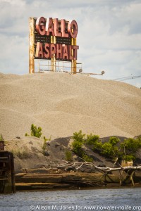 Gallo Asphalt plant (on north shore), (in violation of environmental containment and coverage requirements)            